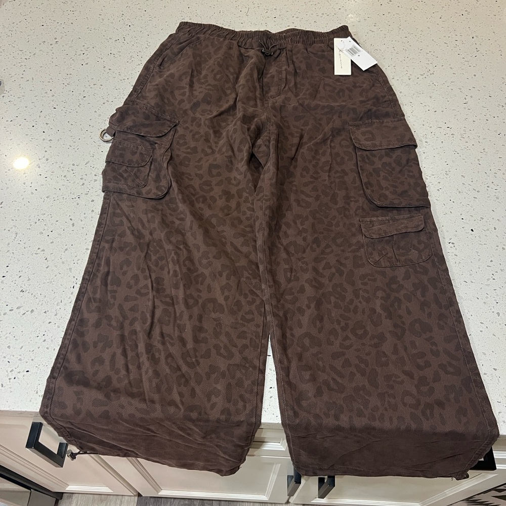 Vintage Havana Chocolate Leopard Cargo Pants